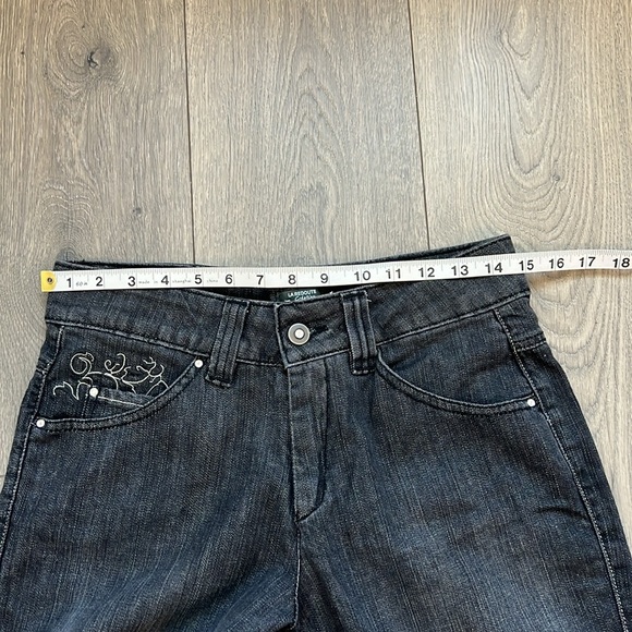 Laredoute Creation Sz 6 black embellished pockets boot cut jeans. - Picture 7 of 9